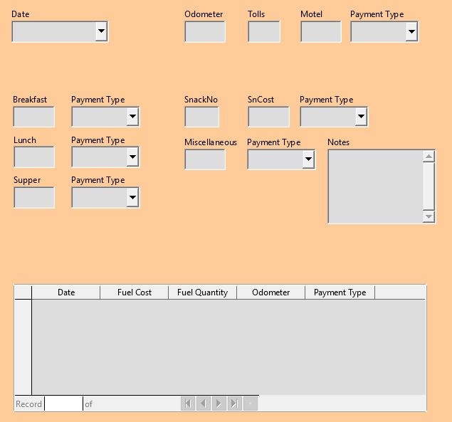 Form suggested layout