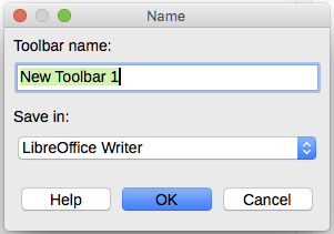 Naming a new toolbar