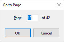 Figure 6: Go to Page dialog