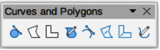 Figure 18: Curves and Polygons sub-toolbar