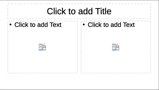 Example slide using content boxes