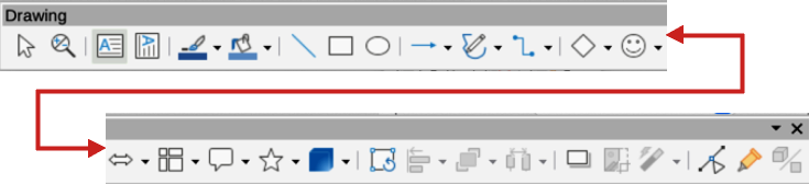 Drawing toolbar