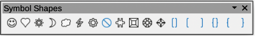 Symbol Shapes sub-toolbar