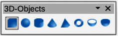 3D-Objects sub-toolbar
