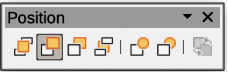 Position sub-toolbar