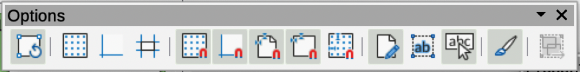 Options toolbar