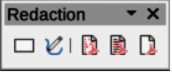 Redaction toolbar