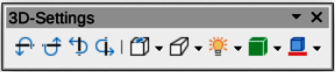 3D-Settings toolbar