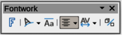 Fontwork toolbar