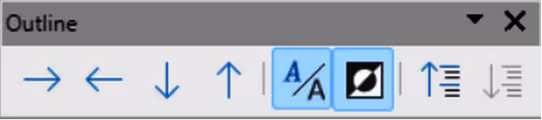 Outline toolbar