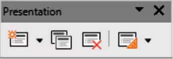 Presentation toolbar