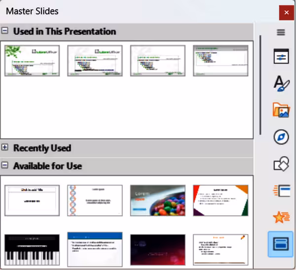 Sidebar Master Slides deck