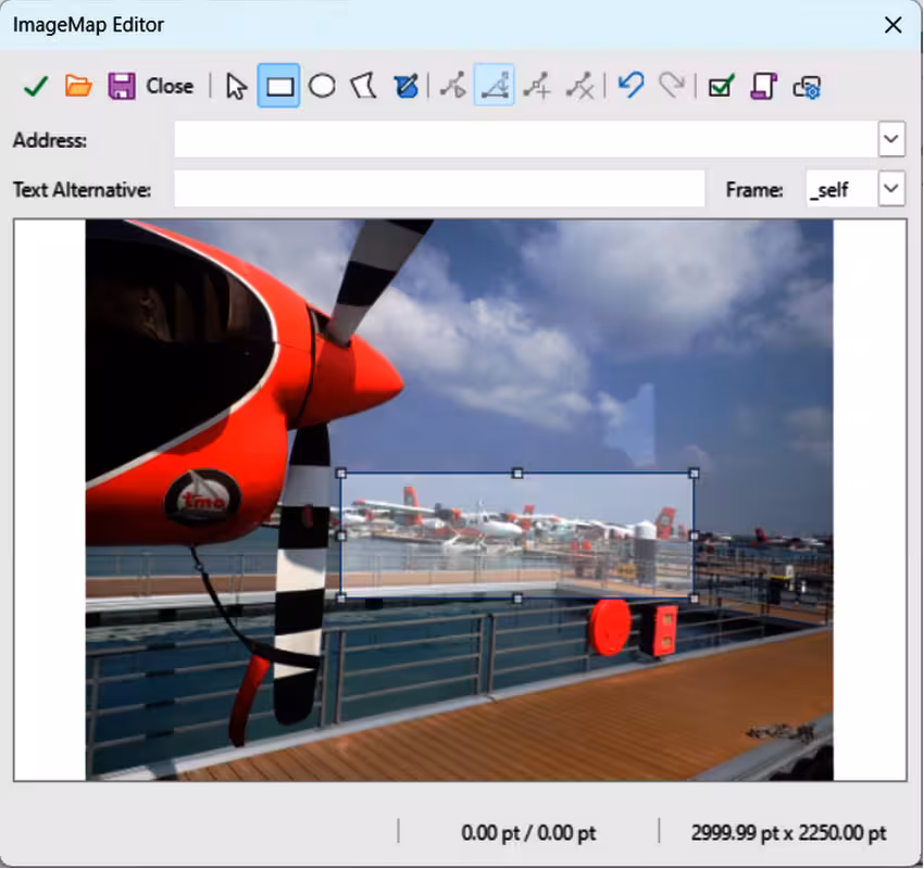 ImageMap Editor dialog