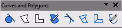 Curves and Polygons subtoolbar
