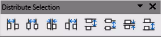Distribute Selection subtoolbar