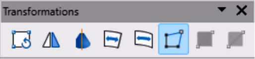 Transformations toolbar