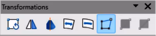 Transformations toolbar