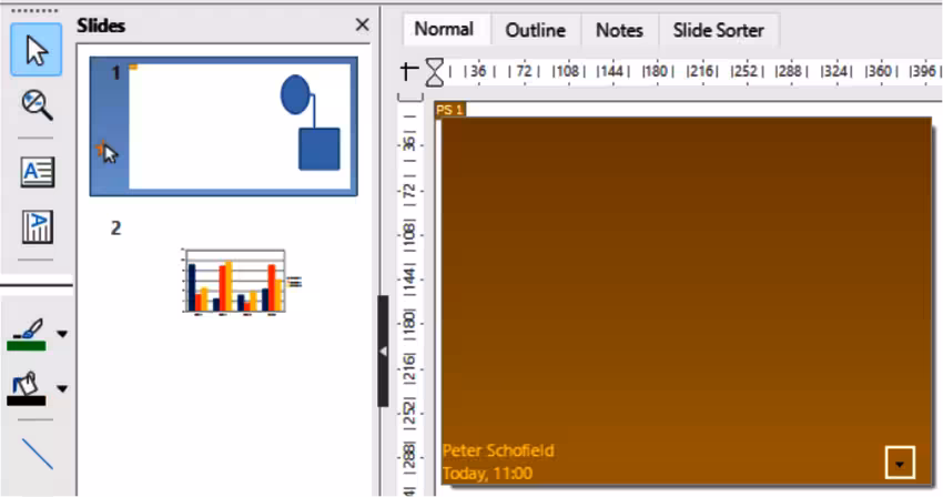 Example of inserting comments