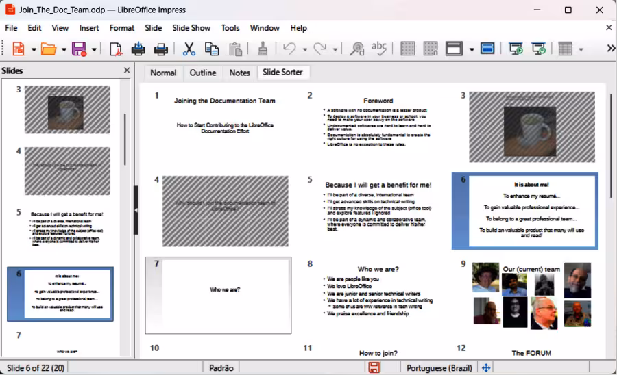 Example of hiding slides in Slide Sorter view