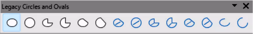 Legacy Circles and Ovals toolbar
