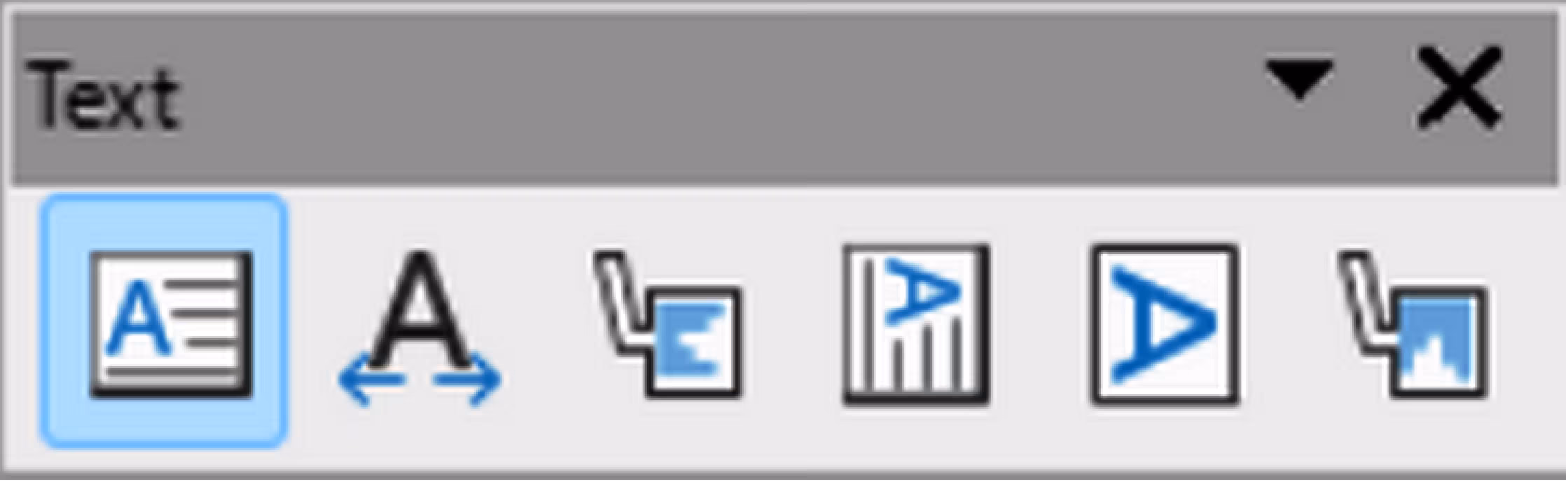 Text toolbar