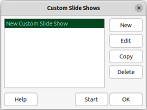 Figure 5: Custom Slide Shows dialog