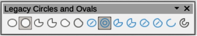 Figure 18: Legacy Circles and Ovals toolbar