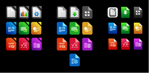 New application icons