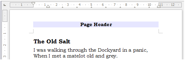 Figure 8: A page with a page header
…
