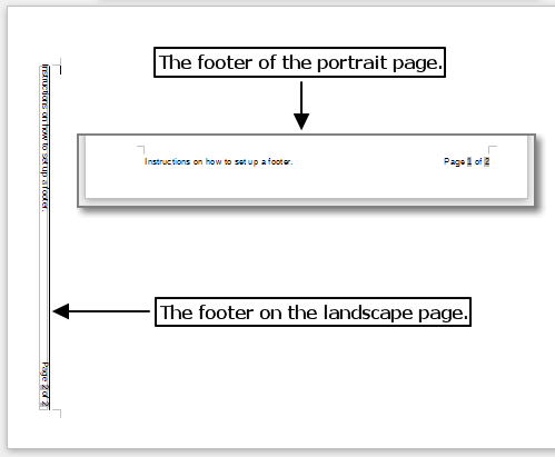 Figure 34: Footers in place for both pag…