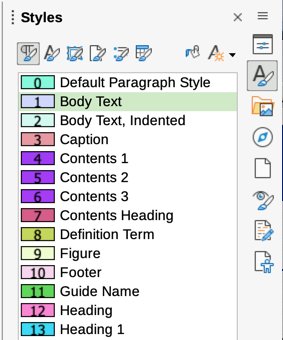 Figure 22: Styles Spotlight for paragrap…