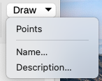 Draw tab menu examples
