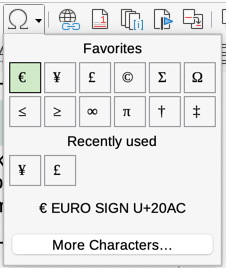 Figure 8: Insert Special Characters icon…