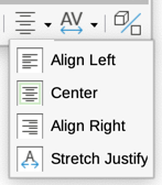 Fontwork Alignment