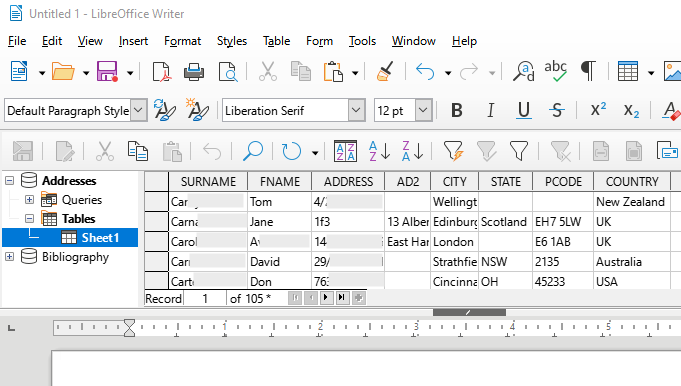 Selecting the data source