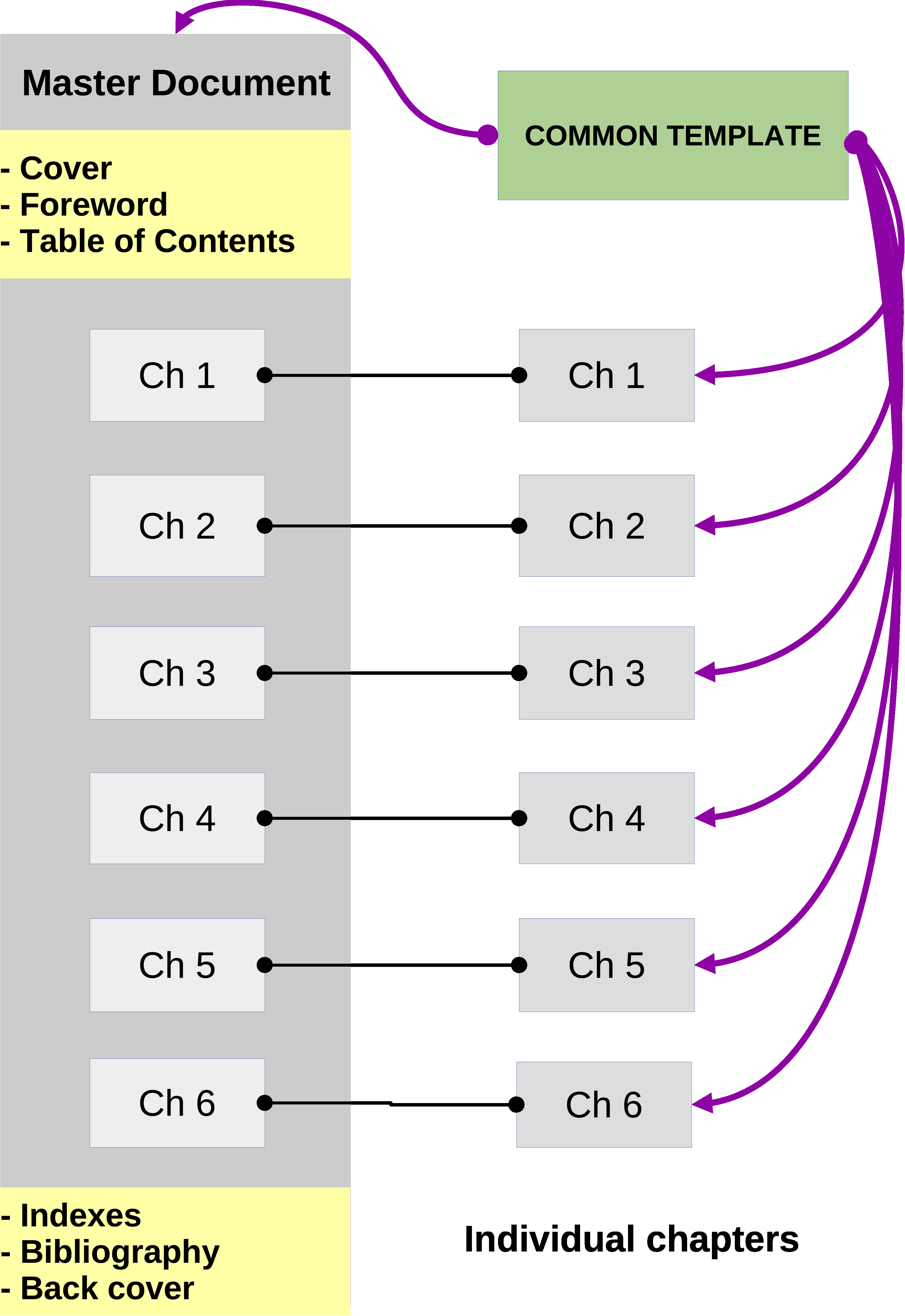 Structure of a master document