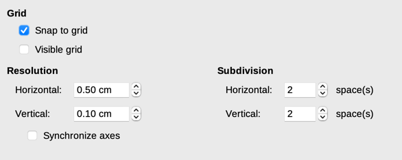 Choosing Grid options for Writer