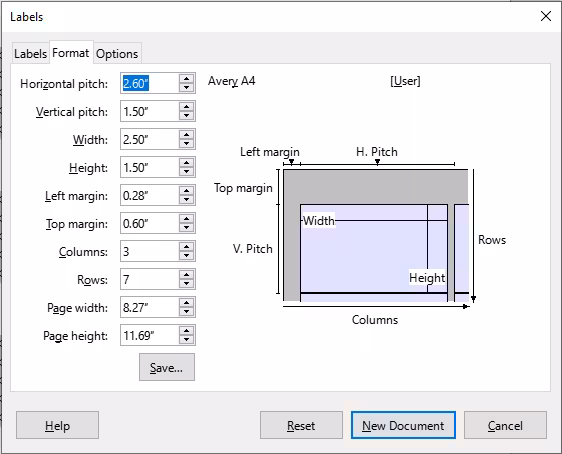 Specify settings, if necessary