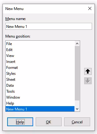 Adding a new menu