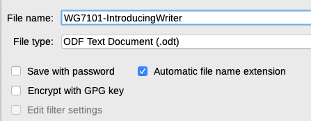 Save with password and Encrypt with GPG key options