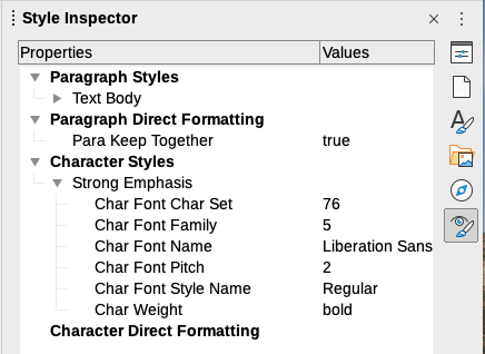 Style Inspector example