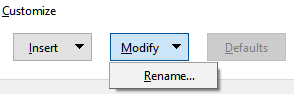 Modify drop-down