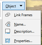 Object tab menu