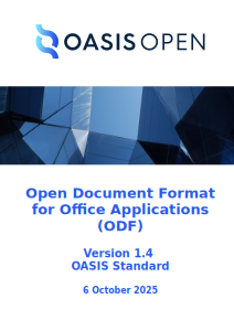 ODF 1.4 Standard