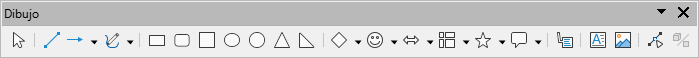Barra de herramientas Dibujo
