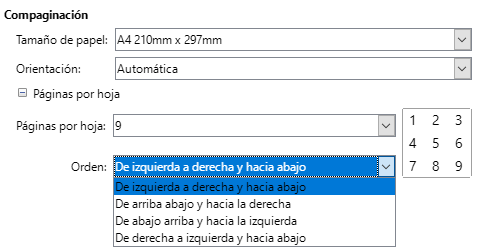 Imprimir varias hojas de cálculo en una hoja de papel