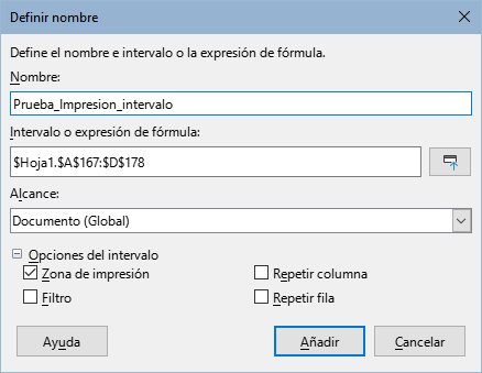 Diálogo Definir nombre