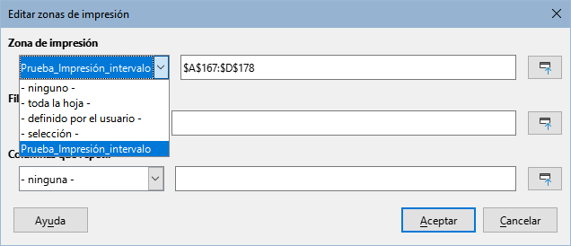 Seleccionar un Intervalo con nombre para imprimir