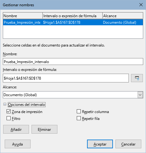Diálogo Gestionar nombres