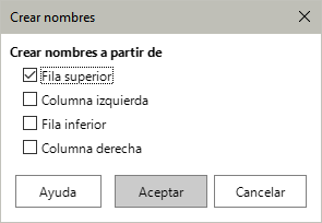 Diálogo Gestionar nombres